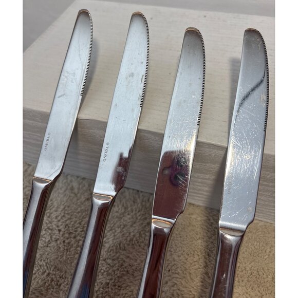 Oneida Mooncrest Stainless Steel Dinner Butter Knives Set Of 4 9.25" - Picture 4 of 7